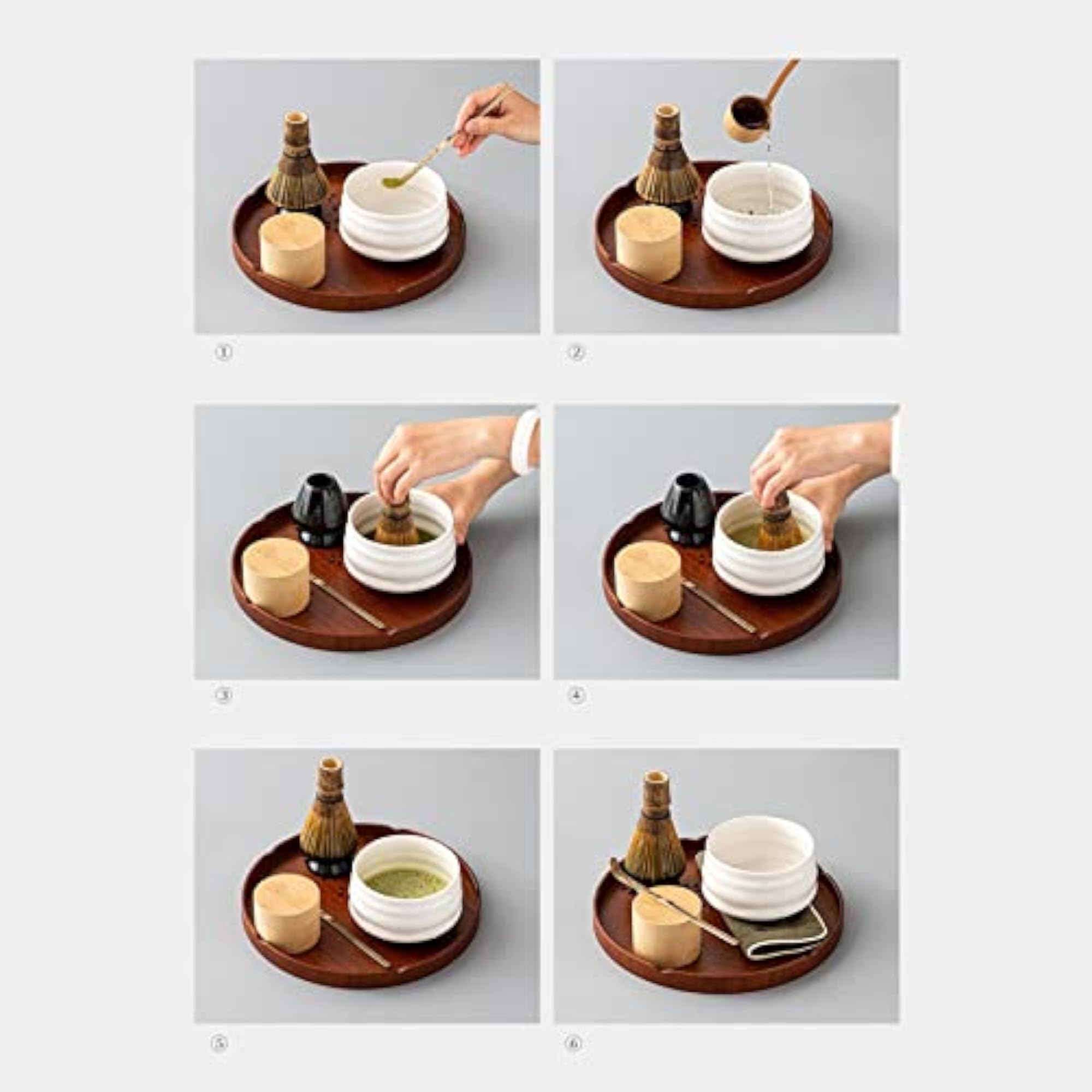 Matcha Tea Set with Whisk, Spoon, and Scoops, Starter Gift