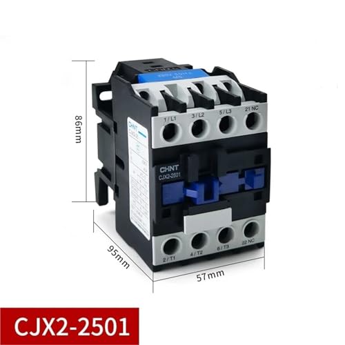 Contacteur de puissance CJX2-2501 LC1-D triphasé commande bobine 110V CA