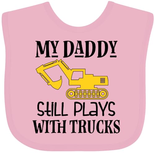 Image of inktastic Construction Daddy Still Plays with Trucks Baby Bib