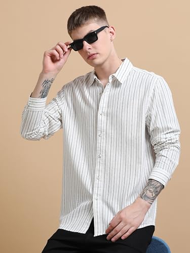 Image of StitchX Men's Full Sleeve Vertical Stripes Shirt