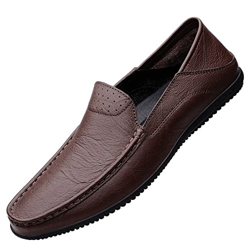 Mens Loafers Shoe Venetian Loafers Solid Colors Simple PU Leather Comfortable Slip Resistant Anti-Slip Classic Outdoor Slip-on