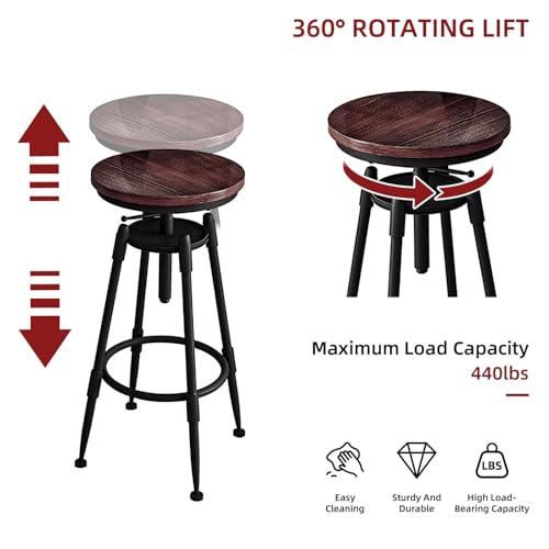 Tabourets de bar cuisine bleu sarcelle bois pivotants 360