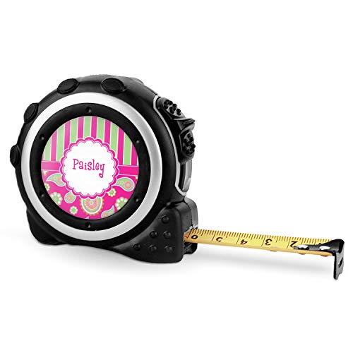Cinta métrica personalizada 16 pies rosa y verde miniatura 1