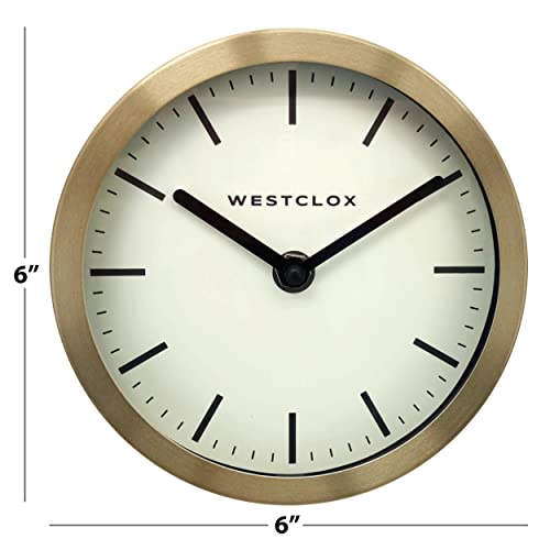 Westclox 6 Inch Gold Table/Wall Clock product photo Westclox 6 Inch Gold Table/Wall Clock product image