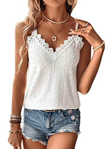 GORGLITTER Spitzentop Damen Sexy Top Mit Spitze Sommer Tops Spitzen...