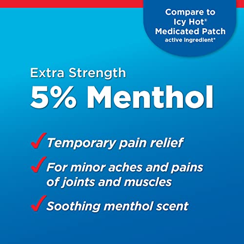 image for Amazon Basic Care Medicated Cold Hot 5% Menthol Patch, 7.87” x 3.93�