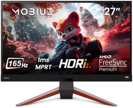 BenQ MOBIUZ EX2710Q Monitor Gaming 27” QHD IPS, 165Hz, 1ms, HDRi,...