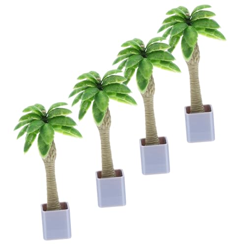 SUPVOX 1 Juego Planta Bonsái Modelo De Árbol De Mesa De Arena Adorno De Modelo De Planta Plantas Falsas Modelo De Árbol De Simulación Árbol Modelo En Miniatura Green El Plastico 4 Piezas