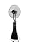 XBrand Black/White Intelligent Cool Mist Standing Oscillating Fan, 47 Inch Height