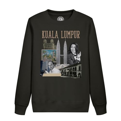 Sweat Kuala Lumpur enfant avec motif vintage malaisien en coton