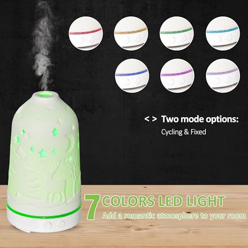 Difusor de Aroma y Humidificador 2 en 1 100ml LED miniatura 4