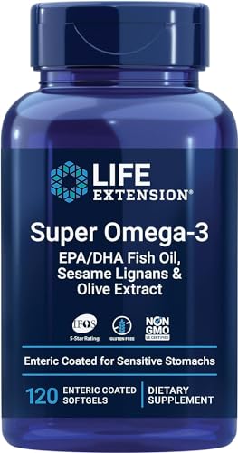 SUPER OMEGA-3 EPA/DHA W/SESAME LIGANS & OLIVE EXTRACT EXTERIC COATED 120 SOFTGELS