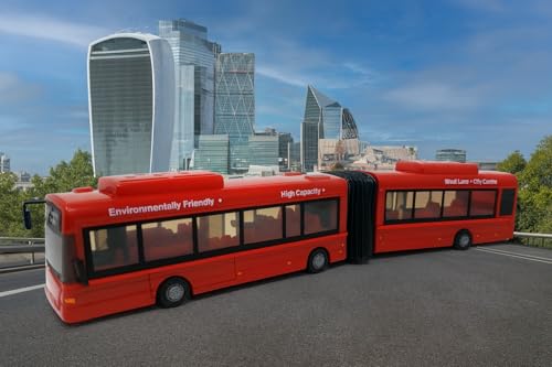 PLAYJOCS GT-6258 Gelenkbus/Stadtbus/Linienbus, 41cm Miniaturmodell Modellauto