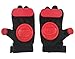 IMPORX Longboard Slide Gloves Downhill Standard Skate Gloves with 2 Slider Puck Set(Red)