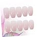 Outanaya 24pcs Jelly Fake Nails Easy to Apply Artificial Fingernails for Women Full Cover Nail Tips for Weddings Prom and Festivals Comfortable Fit for All Types