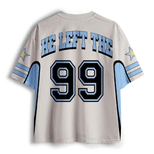 Graphic Tees Summer Novelty Women Men Oversized Christian He Left Ninety-Nine Jersey3