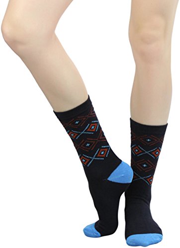Image of ToBeInStyle Women's Pack of 6 or 12 Fashion Printed Crew Socks