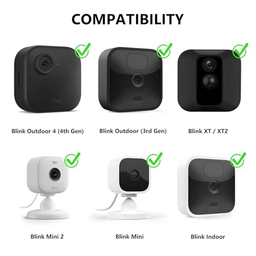 ALERTCAM 2Pack Clip Clamp Mount for Blink Outdoor 4 (4th Gen) / (3rd Gen), Blink XT / XT2, Blink Mini/Mini 2, Metal Clip Holder to Attach Your Camera Anywhere with No Tools - Thumbnail 2