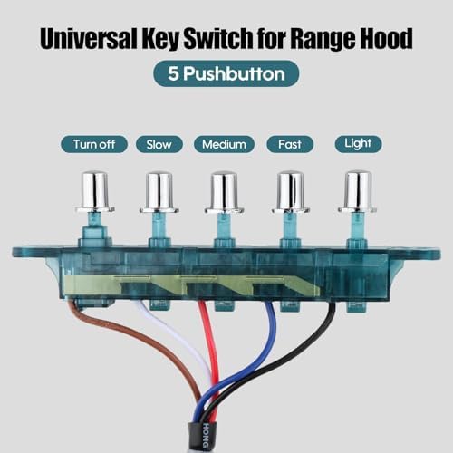 Kitchen Range Hood Control Board 5 Button - 4