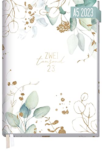 Chäff-Timer Classic Kalender 2023 A5 [Blattgold] mit 1 Woche auf 2 Seiten | Terminplaner, Wochenkalender, Organizer, Terminkalender mit Wochenplaner | nachhaltig & klimaneutral Cover