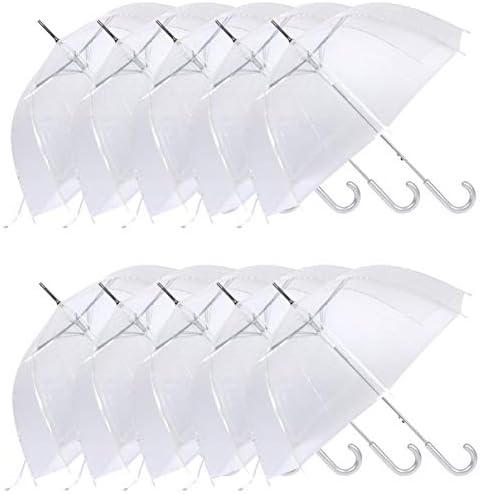 Cloak 10pk Auto Open Clear Dome/Bubble Umbrellas
