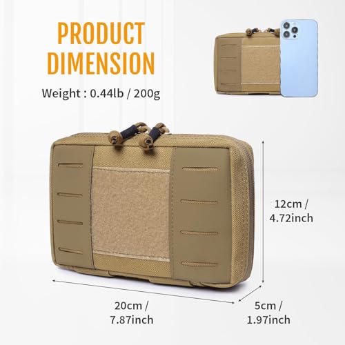 Pochette tactique Molle admin WLXW sac militaire EDC horizontal