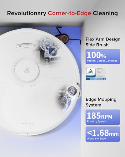 Image of roborock S8 Max Ultra Robot Vacuum and Mop, Auto Mop Washing&Drying, Dirt Detection, Self-Emptying, 8000Pa Suction, 20mm Mop Lifting, White (Renewed)
