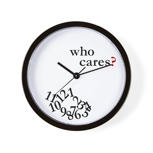 CafePress Who Cares? Unique Decorative 10" Wall Clock