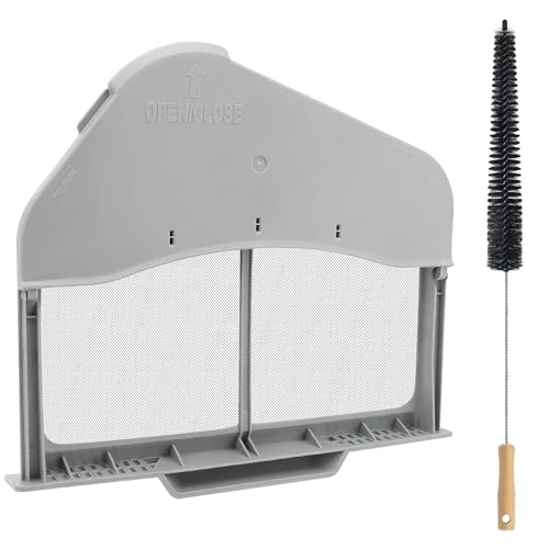 Upgraded DC97-16742A Lint Trap Filter fit for Samsung Dryer with Stainless Steel Screen DC61-03048A DC61-02610A DV45H7000EW DV40J3000GW DV48H7400EW with Dryer Lint Brush Vent Cleaner by prime&swift