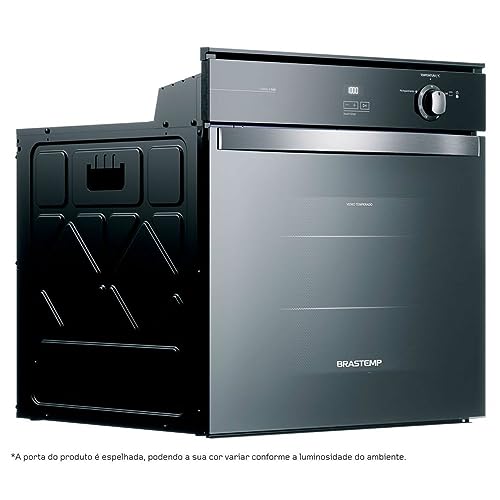 Forno de Embutir a Gás Brastemp 78 Litros Cor Inox Espelhado com Grill e Timer Touch - BOA84AR 220V