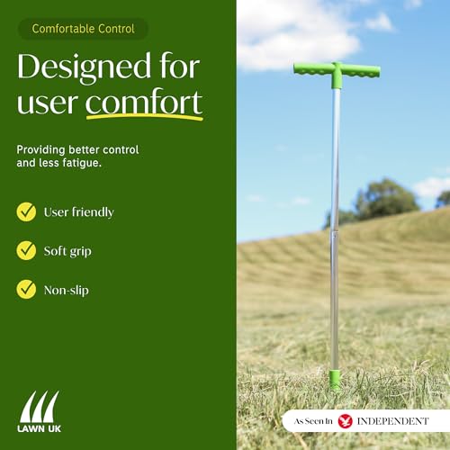 Lawn UK Lawn Weed Remover Tool – For Removing Weeds at the Root – Ergonomic Handle – Durable Steel Design – No Chemicals Required 3 Lawn UK Lawn Weed Remover Tool – For Removing Weeds at the Root – Ergonomic Handle – Durable Steel Design – No Chemicals Required - Image 3