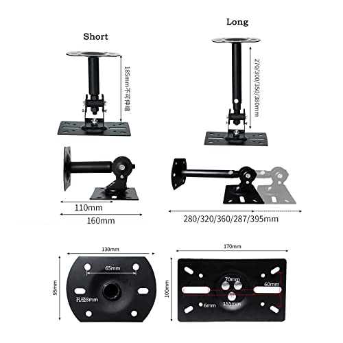Pie para altavoz de pared colgador anticaidas de brazo largo 3