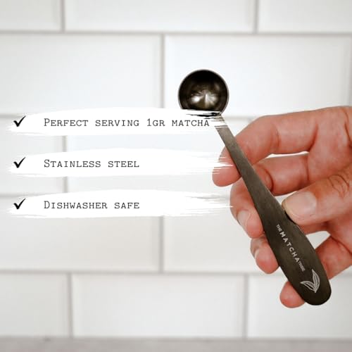 The Matcha Tribe Black Matte Matcha Measuring Spoon