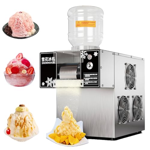 Machine à glace flocons de table pour réussir vos cornets de neige et glace au lait