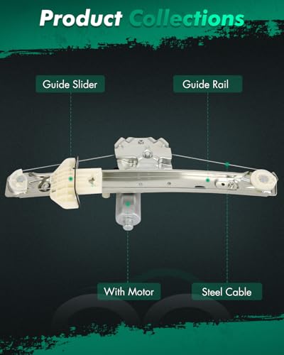 Image of SCITOO Rear Left Driver Side Power Window Regulator with Motor Fit for 2008-2011 for Ford Focus,751-230