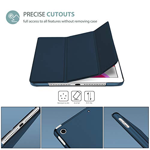 ProCase for iPad 9th/ 8th/ 7th Generation Case 10.2 Inch (2021/2020/2019 Release), 10.2 iPad Case 9th/ 8th/ 7th Gen Cover, Slim Smart Cover with Translucent Hard Shell Back -Navy - Image 2