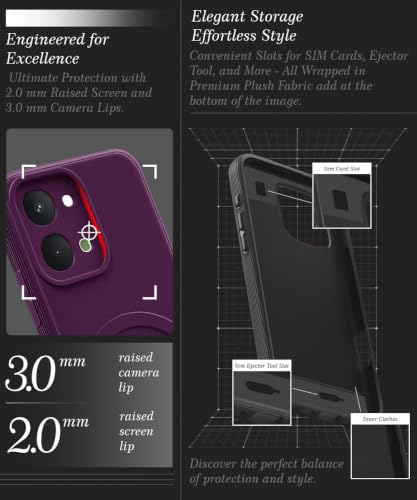 Image of WOW IMAGINE Back Case Cover for iQOO Z11x | Vivo T5x 5G | Soft Matte Silicone Case| Slim Fit & Shockproof | Camera Protection Bumper Cover (Purple)