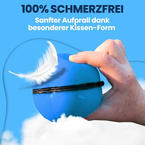 12x Wasserbomben wiederverwendbar in 2 starken Team-Farben [in 1 Sekunde befüllbar] - premium Silikon für RIESEN Wasserspaß - Wasserbomben selbstschließend - Gartenspielzeug für Kinder - 12 Stück