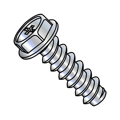 Tornillo autorroscante Phillips hexagonal zinc 8-18X1/4 10000