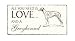 Produktbild SCHILD Dekoschild « All you need is LOVE and a GREYHOUND » Windhund Hund Vintage Holzschild Türschild Haustier