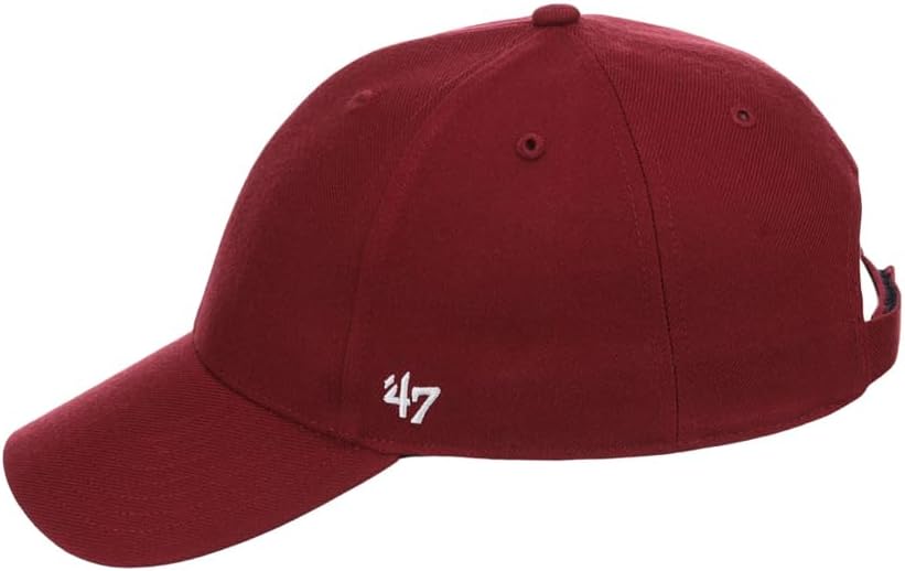 '47 Blank Classic MVP Cap, Adjustable Plain Structured Hat for Men and Women – Cardinal Red