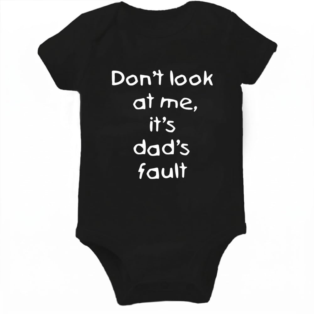 Rocksir Funny Slogan Super Soft Cotton Comfy Baby Short Sleeve Bodysuit
