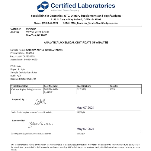 Image of CA AKG Supplement - Pure Alpha Ketoglutarate with High Bio-Avaibility - Calcium AKG Supplement 1000mg per 2 Capsule Serving - Supports Healthy Aging Process - Made in The USA - 60 Capsules