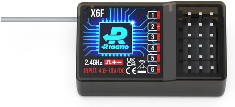CROBOLL 4CH Independent Receiver for RC Racing Car, 2.4Ghz 4 Channels Remote Control Receiver Parts & Accessories