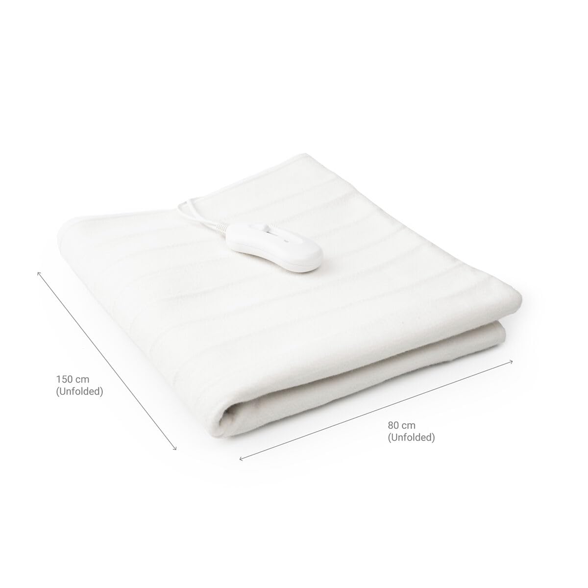 InnovaGoods® Single Electric Underblanket 60 W, alèse électrique, surmatelas électrique, couverture chauffante avec 3 niveaux de température, épaisseur des couvertures de lit env. 0,5 cm. 80x150cm.