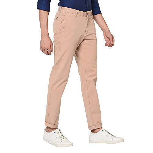 Image of blackberrys Me. Peach Coloured Mens Trousers (Size: 32)-EK-Kayak # Peach