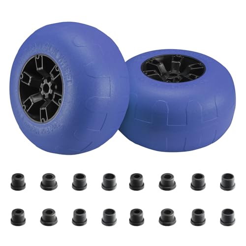 Beach Balloon Wheels, 13" Flat-Free Solid PU Beach Cart