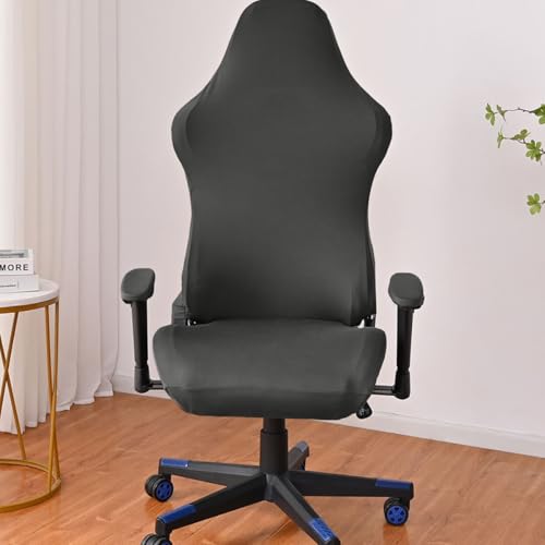 Housse de chaise gaming lavable et anti-rayures en polyester doux - 4
