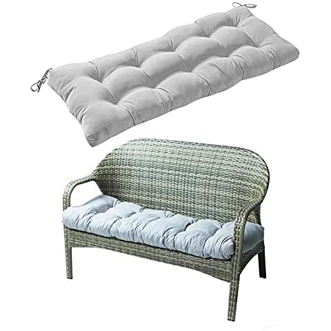 JAXICH Garden Bench Cushion Pad 130x50cm Cover
