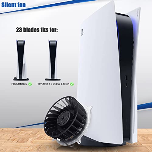 Gorliskl Internal Cooling Fan Replacement for Sony PlayStation 5 PS5 Series,New PS5 CPU Cooler Fan 23 Blades by Gorliskl - Image 5